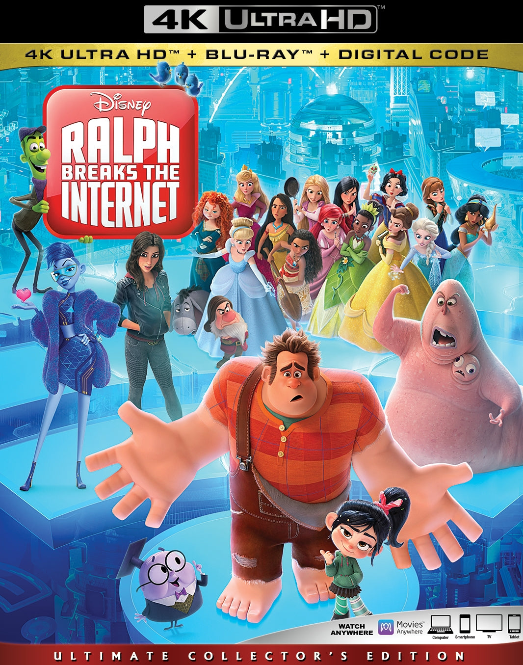 Ralph Breaks the Internet [Includes Digital Copy] [4K Ultra HD Blu-ray/Blu-ray] cover art