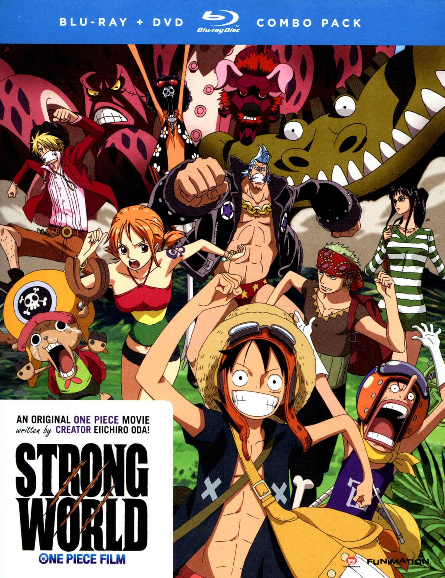 One Piece: Strong World [2 Discs] [Blu-ray/DVD] cover art