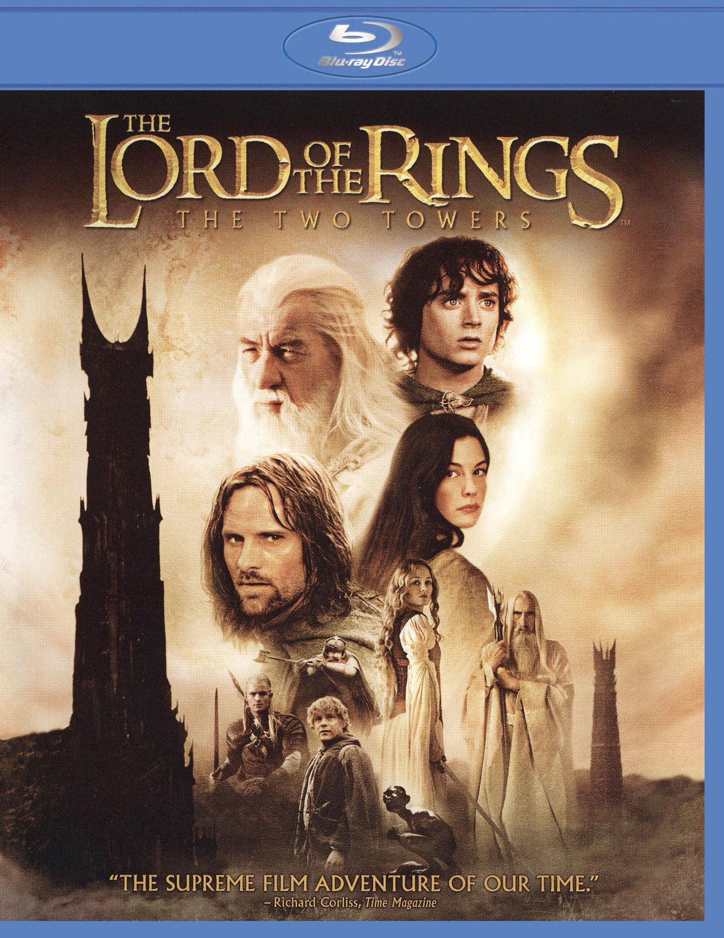 Lord of the Rings: The Two Towers [2 Discs] [Blu-ray/DVD] cover art
