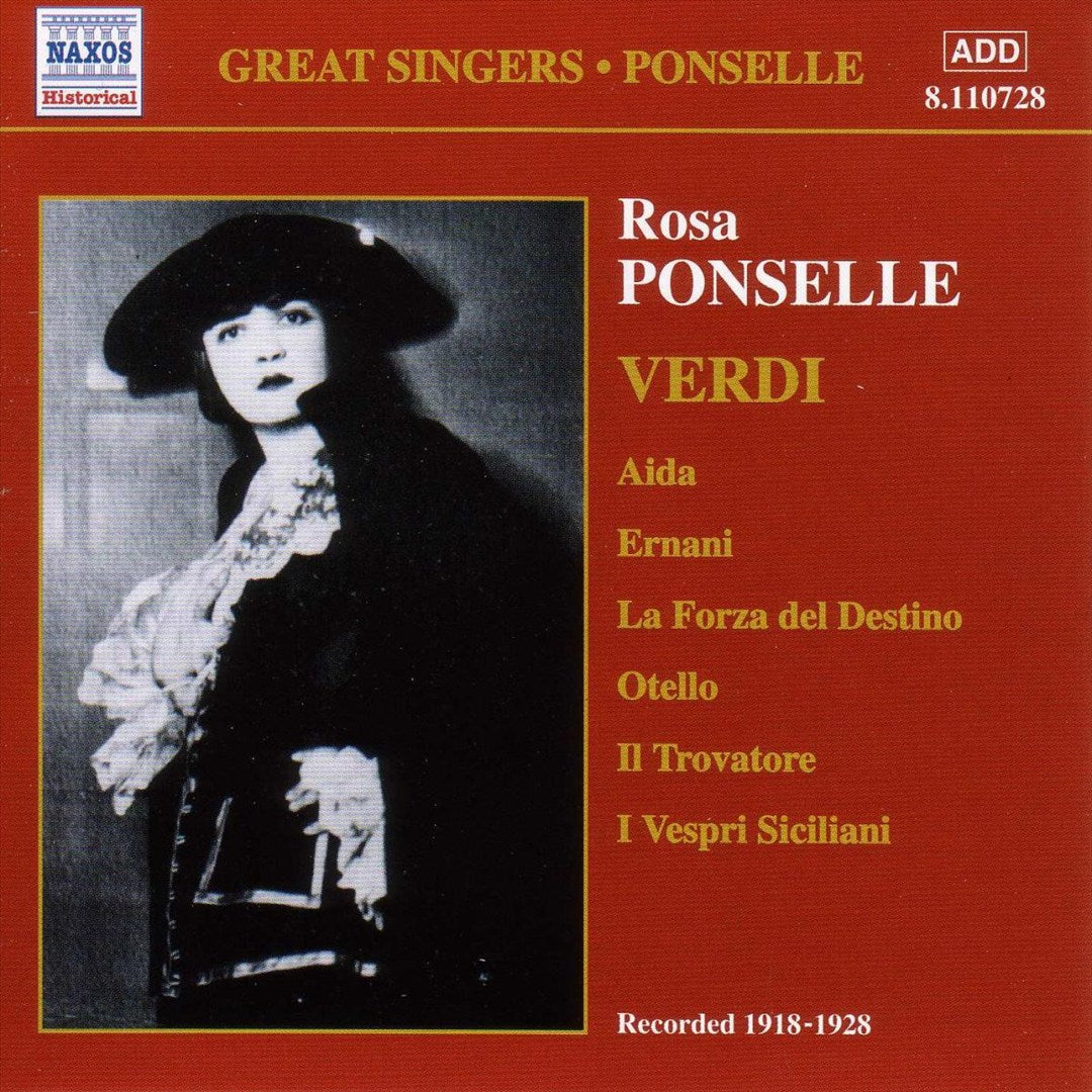 Rosa Ponselle Sings Verdi cover art
