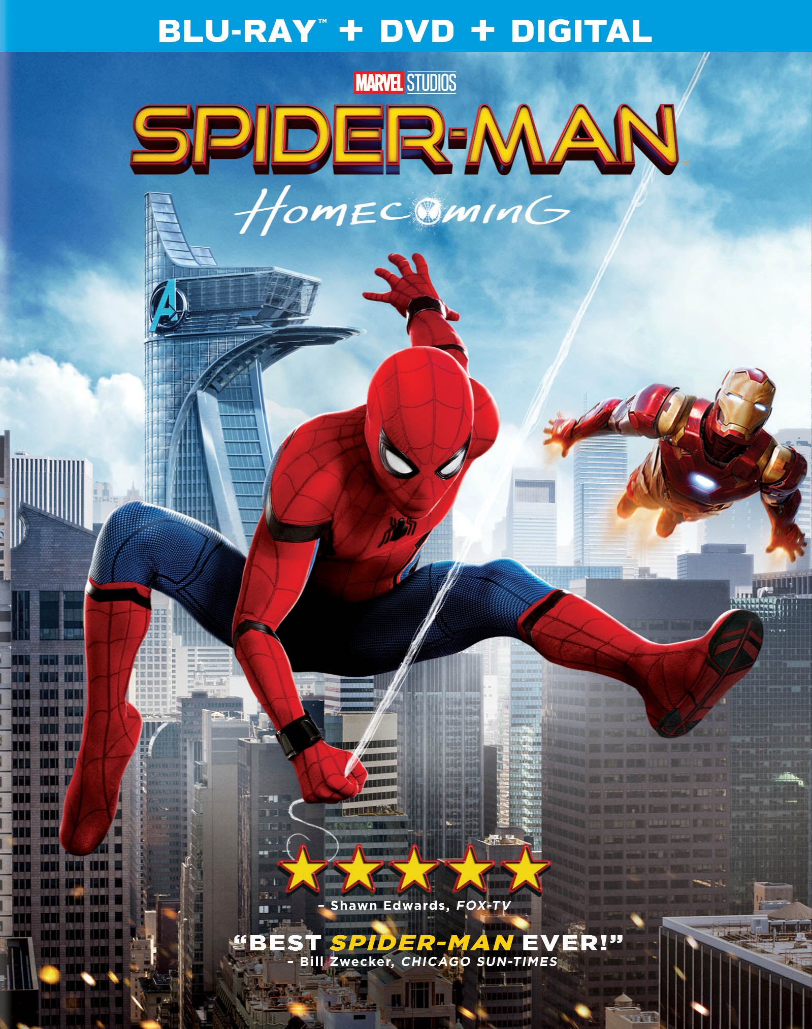 Spider-Man: Homecoming [Includes Digital Copy] [Blu-ray/DVD] cover art