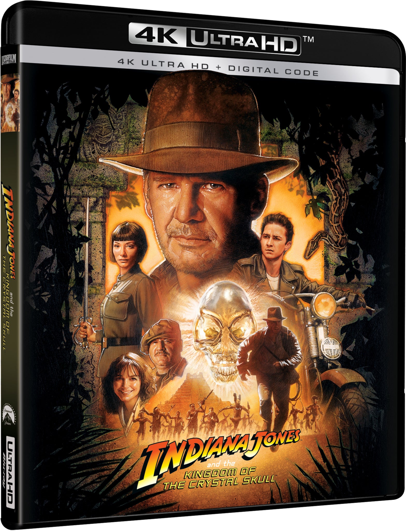 Indiana Jones and the Kingdom of the Crystal Skull  [Includes Digital Copy] [4K Ultra HD Blu-ray] cover art