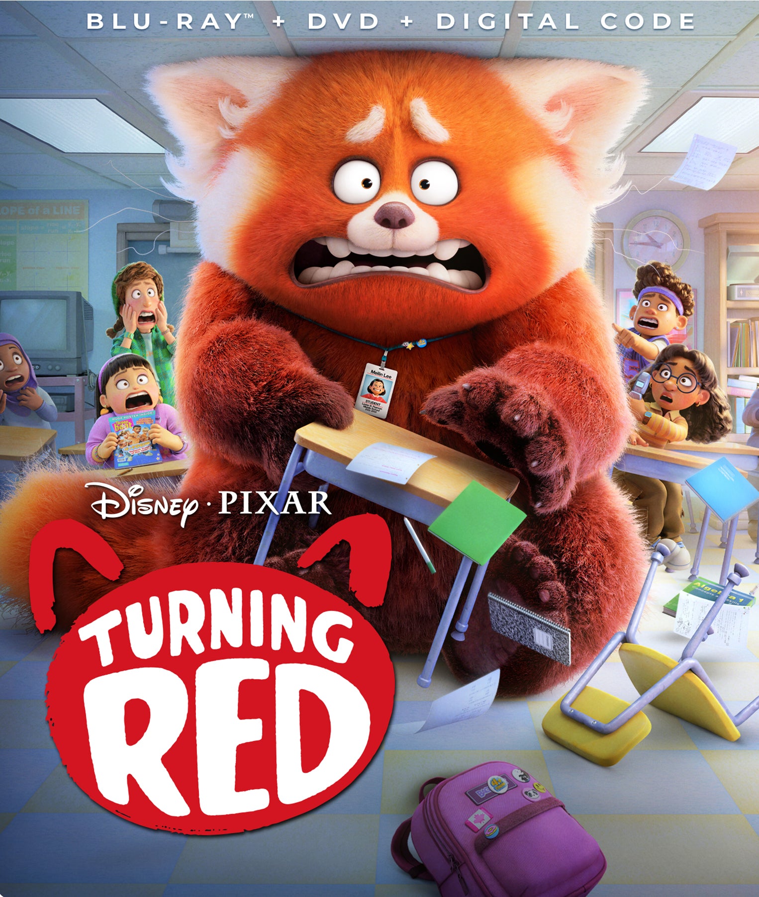 Turning Red [Includes Digital Copy] [Blu-ray/DVD] cover art