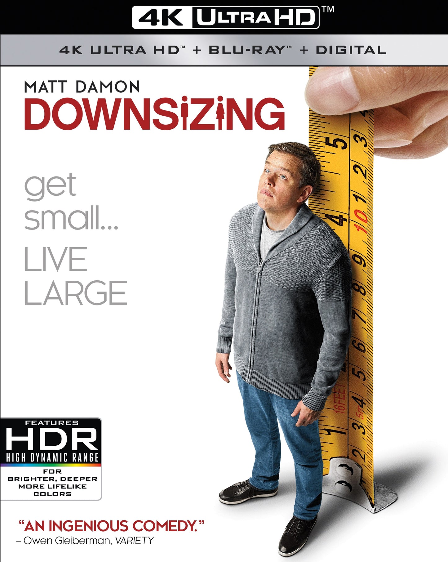 Downsizing [Includes Digital Copy] [4K Ultra HD Blu-ray/Blu-ray] cover art