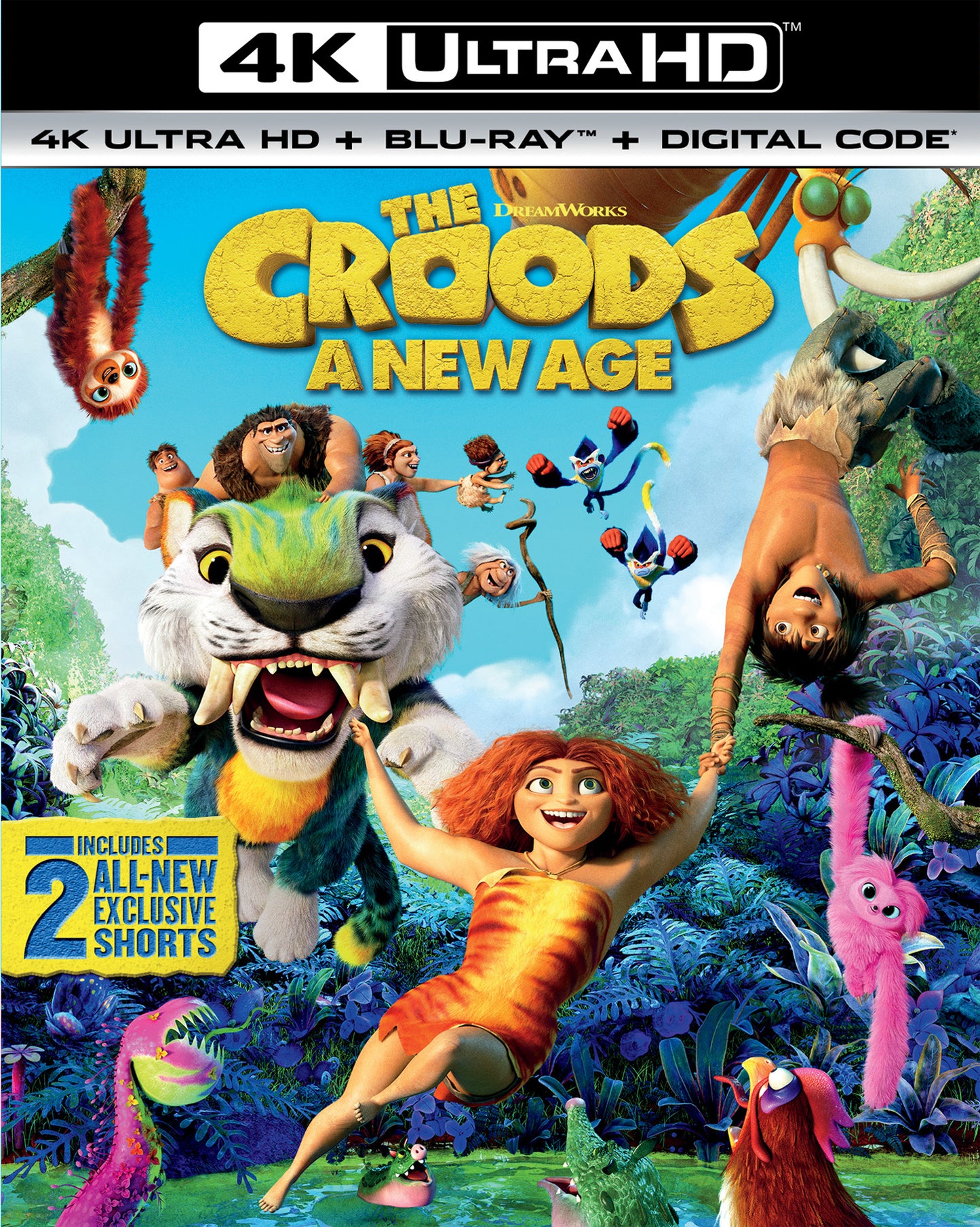 Croods: A New Age [Includes Digital Copy] [4K Ultra HD Blu-ray/Blu-ray] cover art
