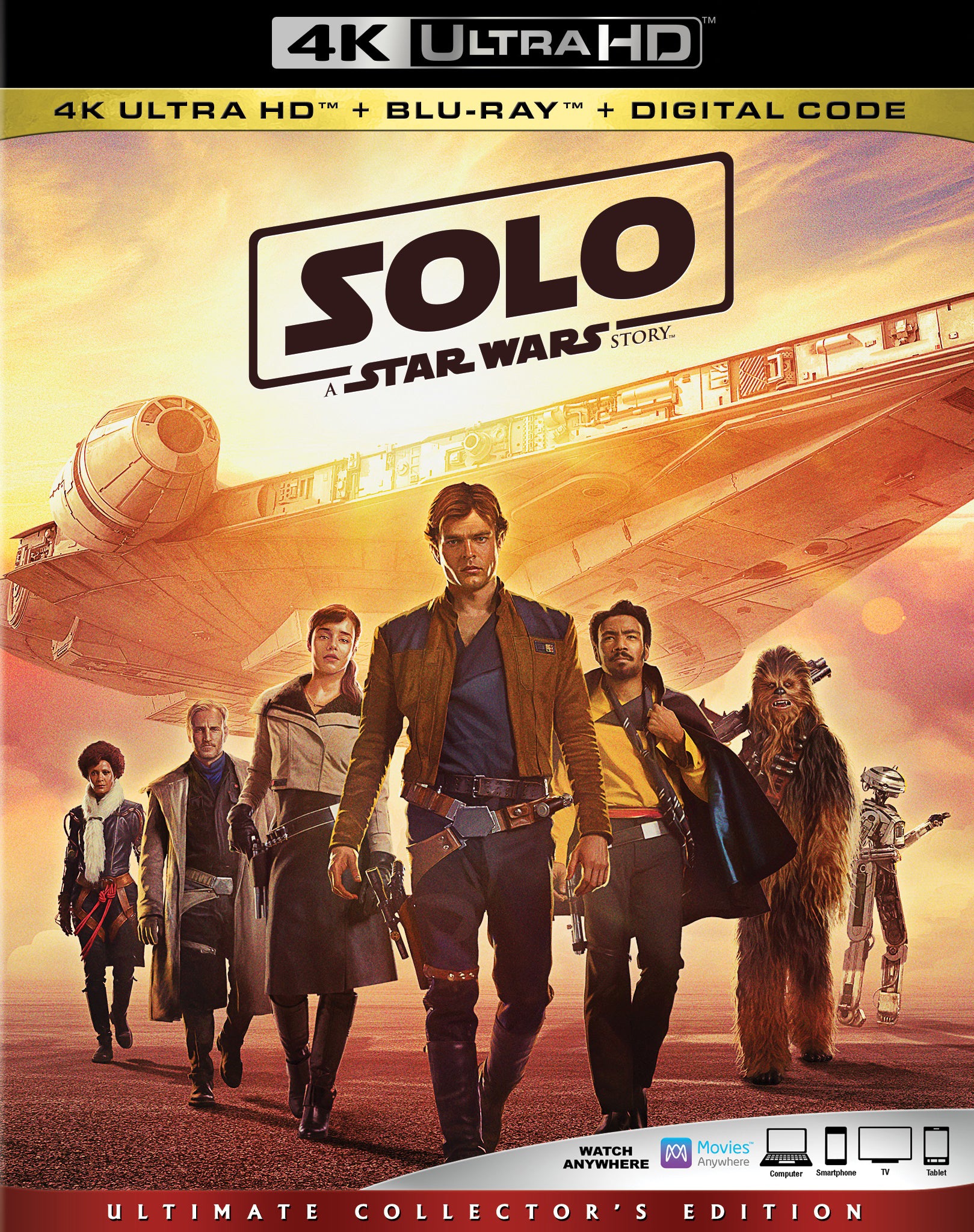Solo: A Star Wars Story [Includes Digital Copy] [4K Ultra HD Blu-ray/Blu-ray] cover art