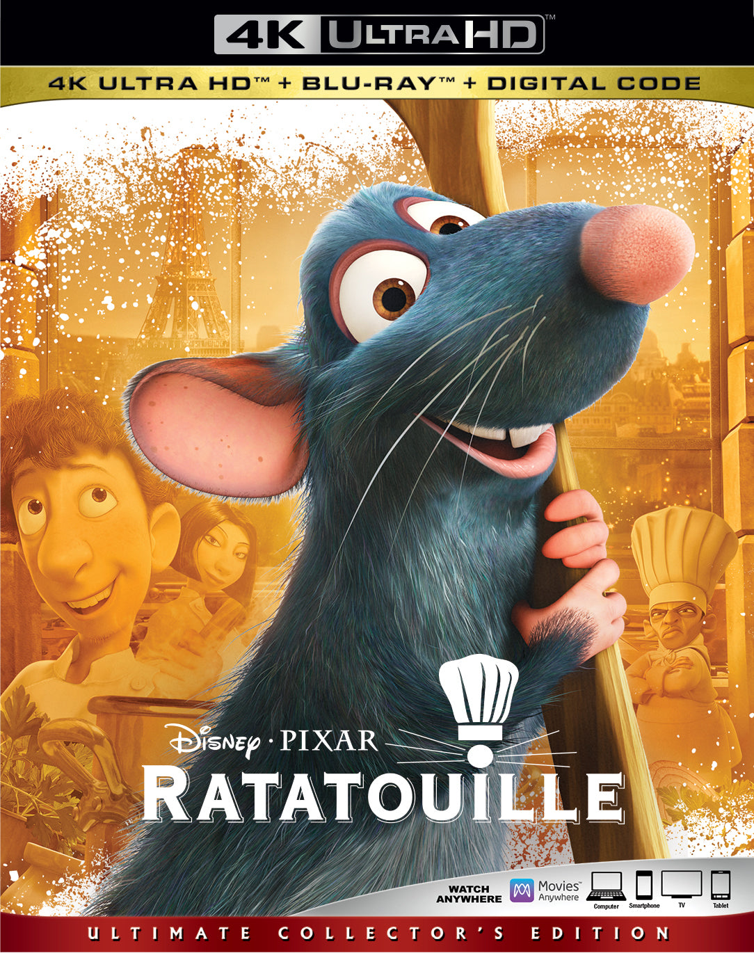 Ratatouille [Includes Digital Copy] [4K Ultra HD Blu-ray/Blu-ray] cover art