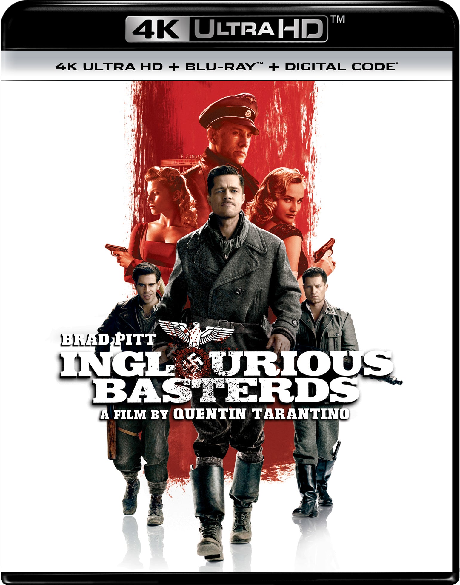 Inglourious Basterds [Includes Digital Copy] [4K Ultra HD Blu-ray/Blu-ray] cover art