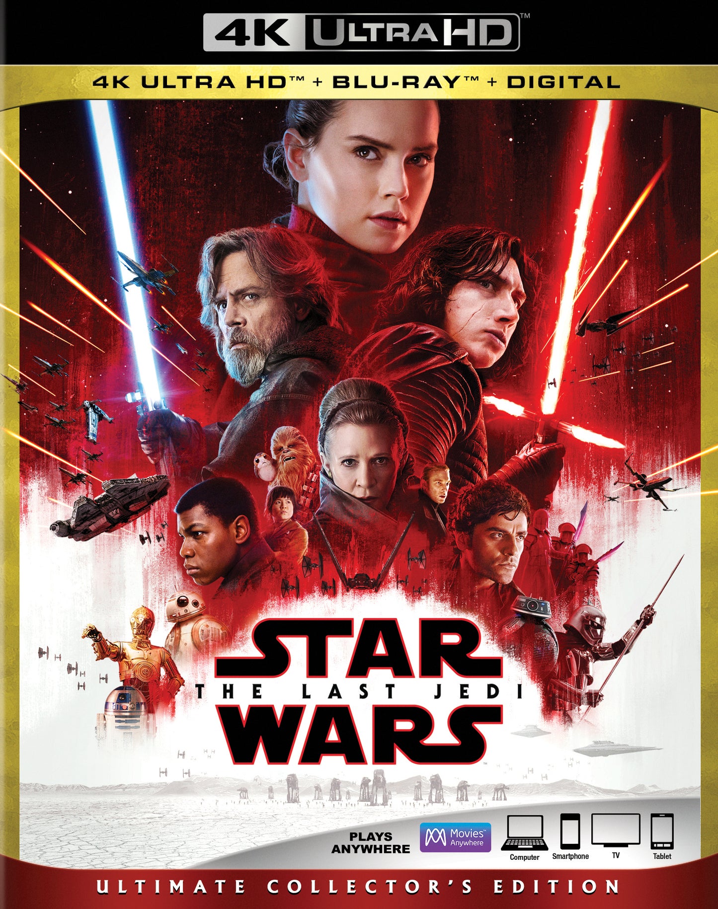 Star Wars: The Last Jedi [Includes Digital Copy] [4K Ultra HD Blu-ray/Blu-ray] cover art
