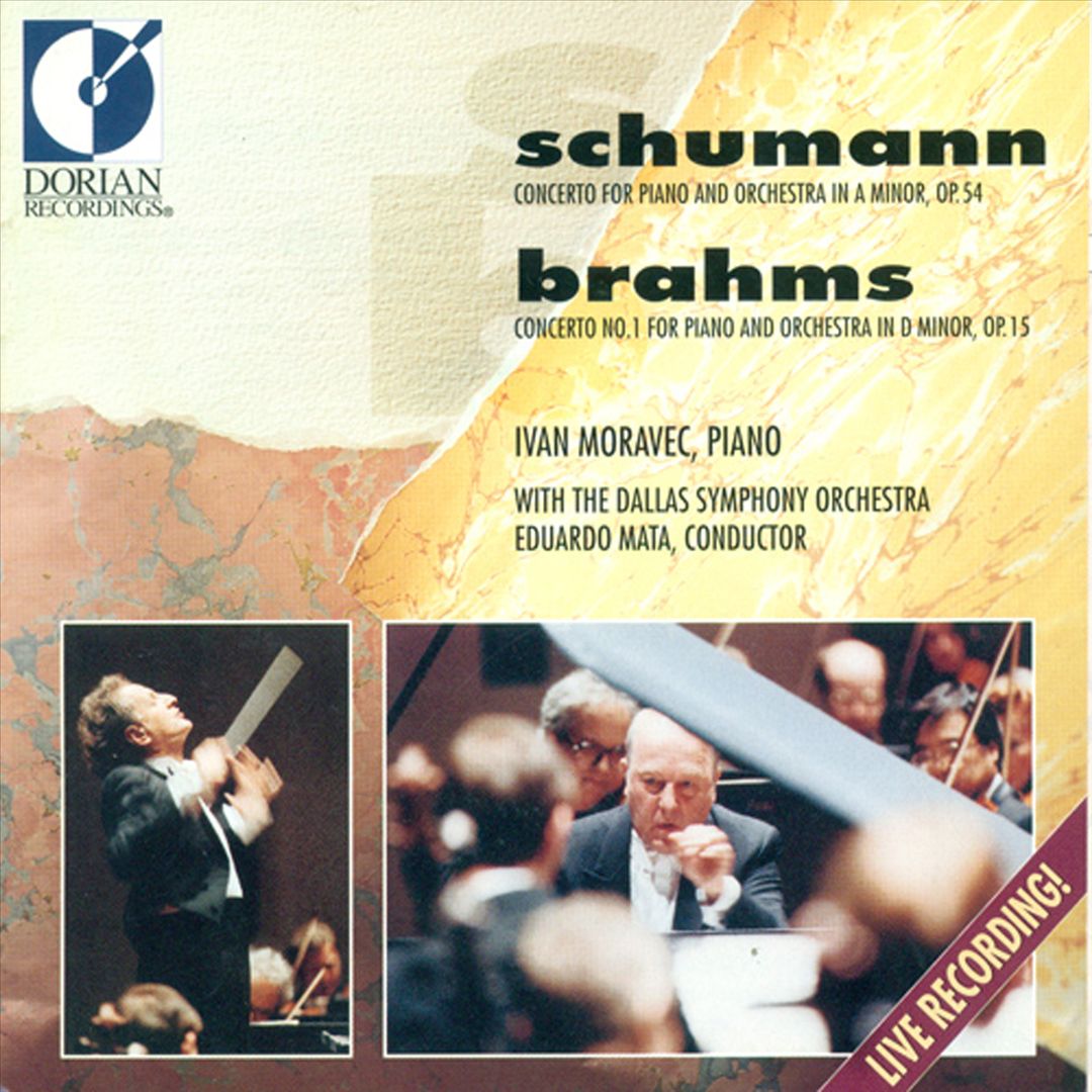 Schumann: Concerto for Piano and Orchestra in A minor, Op. 54; Brahms: Concerto No. 1 for Piano and Orchestra, Op. 15 cover art