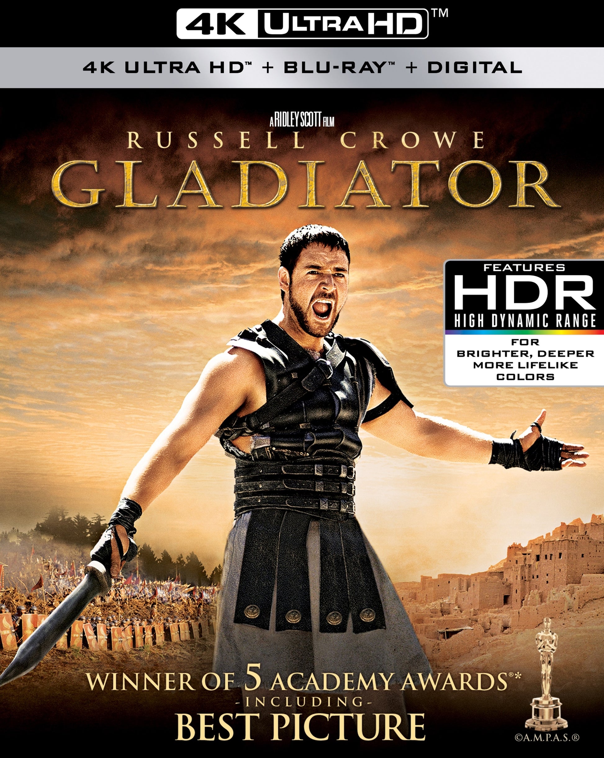 Gladiator [4K Ultra HD Blu-ray/Blu-ray] cover art