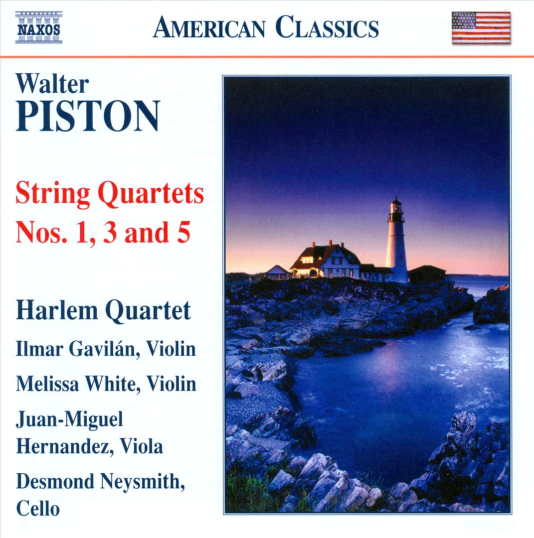 Walter Piston: String Quartets Nos. 1, 3 & 5 cover art