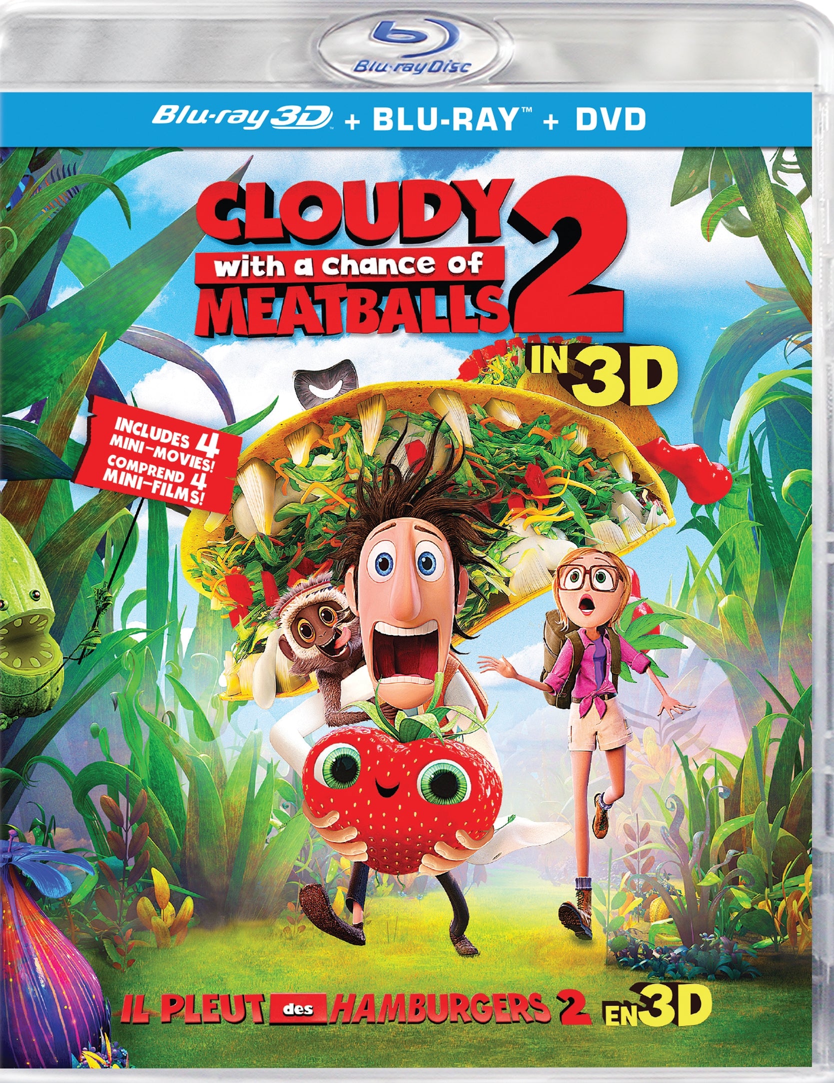 Cloudy With a Chance of Meatballs 2 [3D][Blu-ray/DVD] cover art