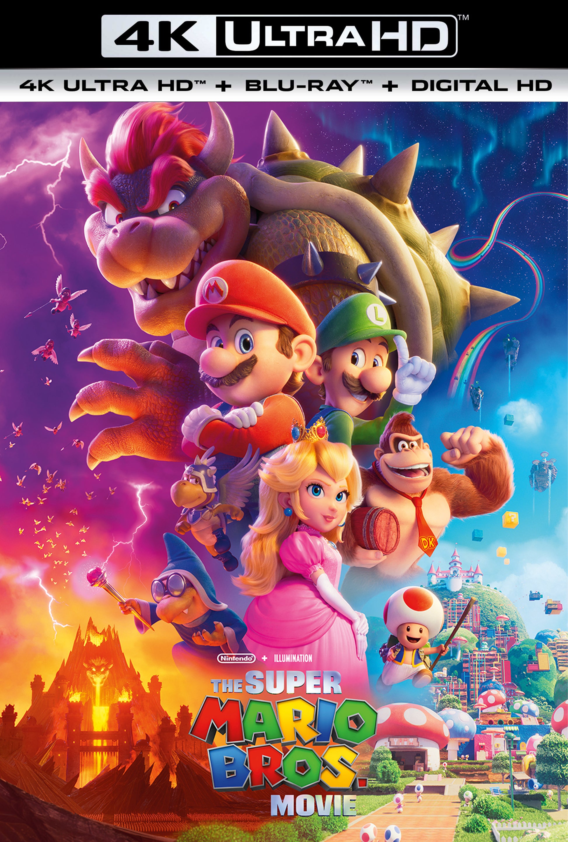 Super Mario Bros. Movie [Includes Digital Copy] [4K Ultra HD Blu-ray/Blu-ray] cover art