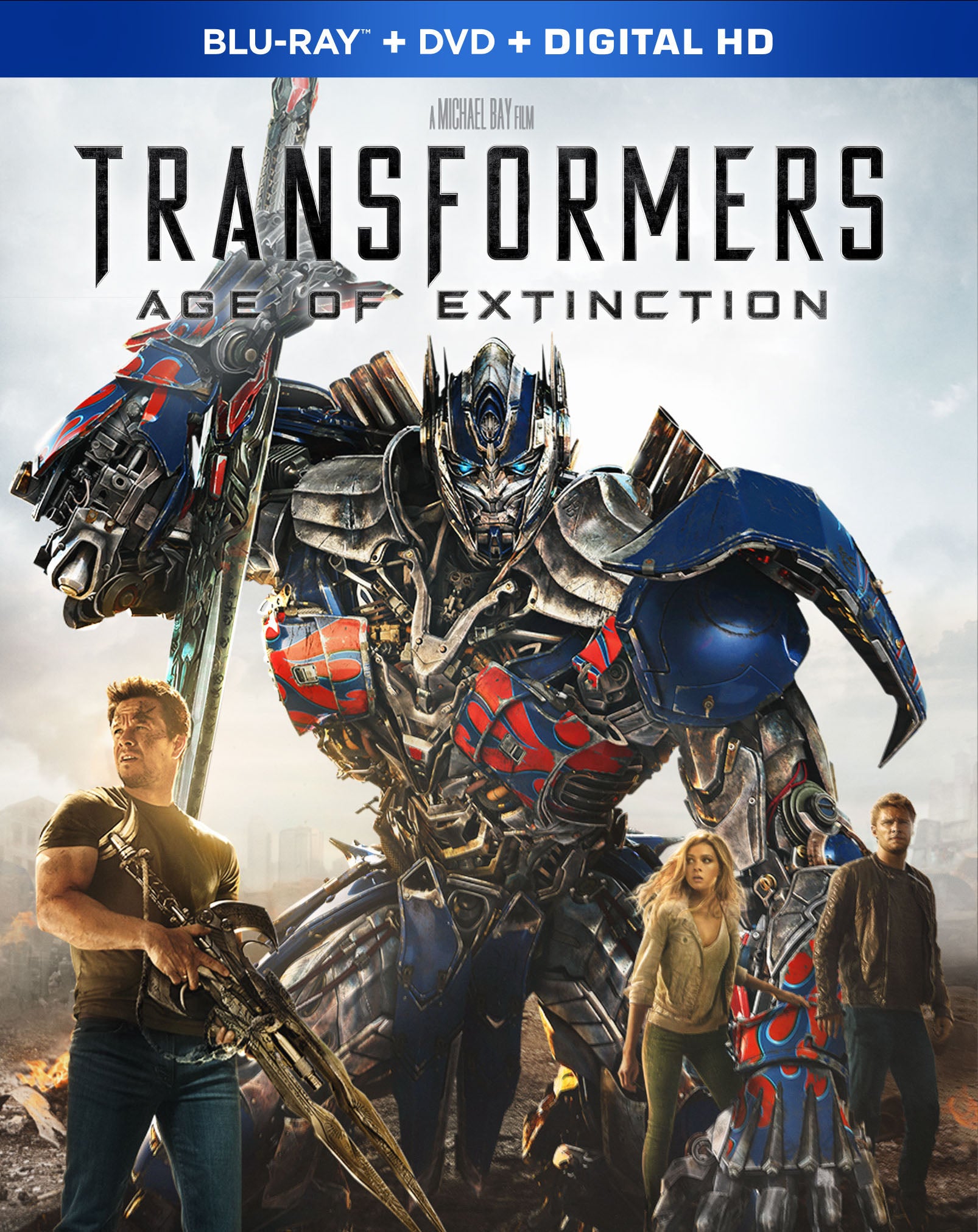 Transformers: Age of Extinction [2 Discs] [Includes Digital Copy] [Blu-ray/DVD] cover art