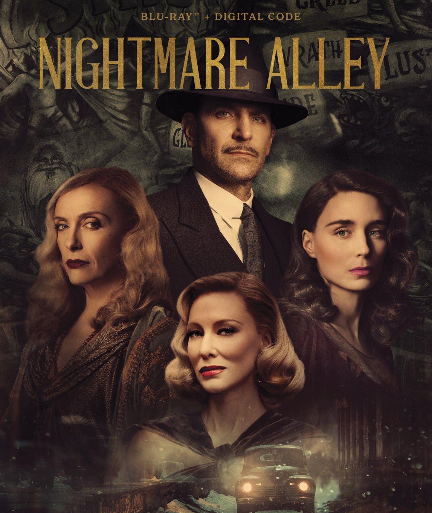 Nightmare Alley [Includes Digital Copy] [Blu-ray] cover art
