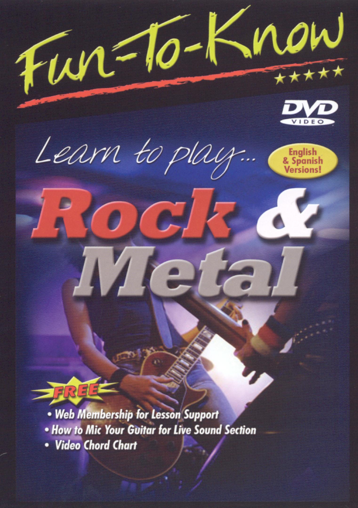 Fun-To-Know: Learn To Play... Rock & Metal cover art