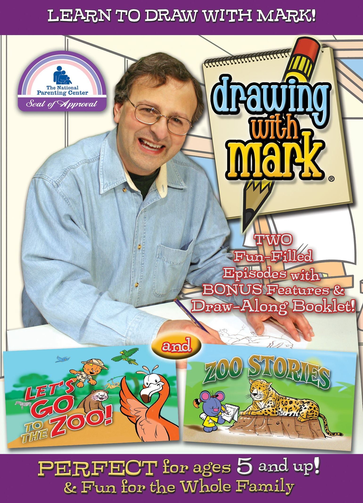 Drawing with Mark: Let's Go to the Zoo!/Zoo Stories cover art
