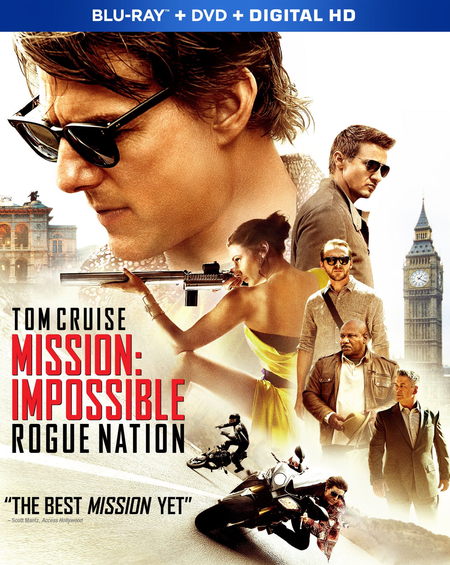 Mission: Impossible - Rogue Nation [Includes Digital Copy] [Blu-ray/DVD] cover art
