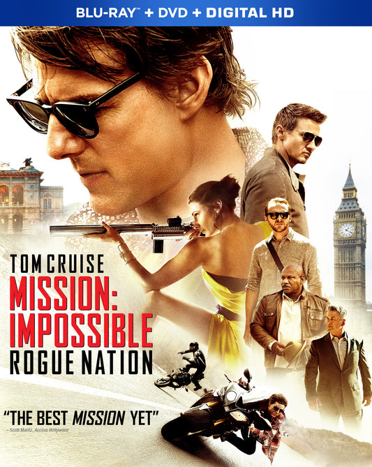 Mission: Impossible - Rogue Nation [Includes Digital Copy] [Blu-ray/DVD] cover art
