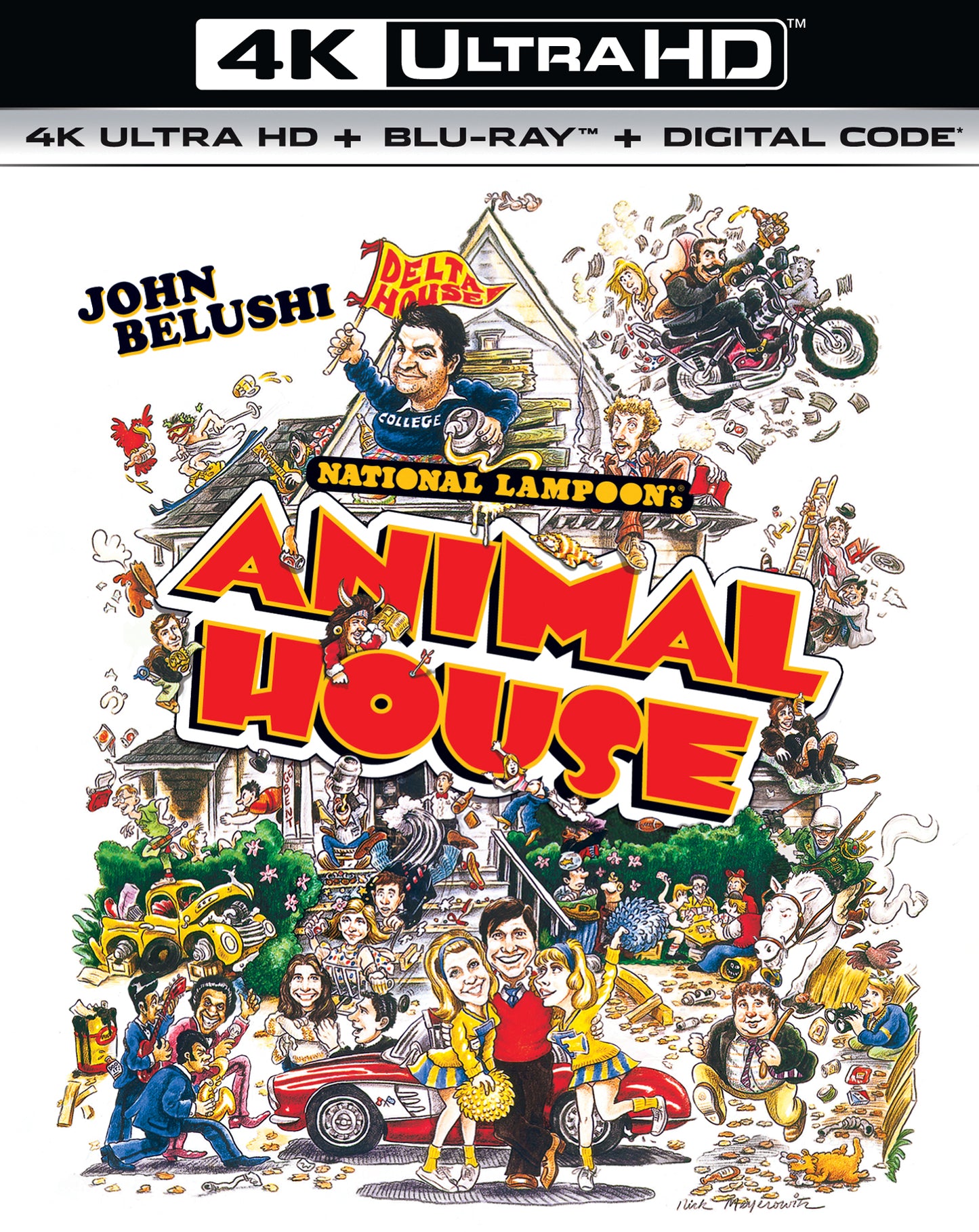 National Lampoon's Animal House [Includes Digital Copy] [4K Ultra HD Blu-ray/Blu-ray] cover art