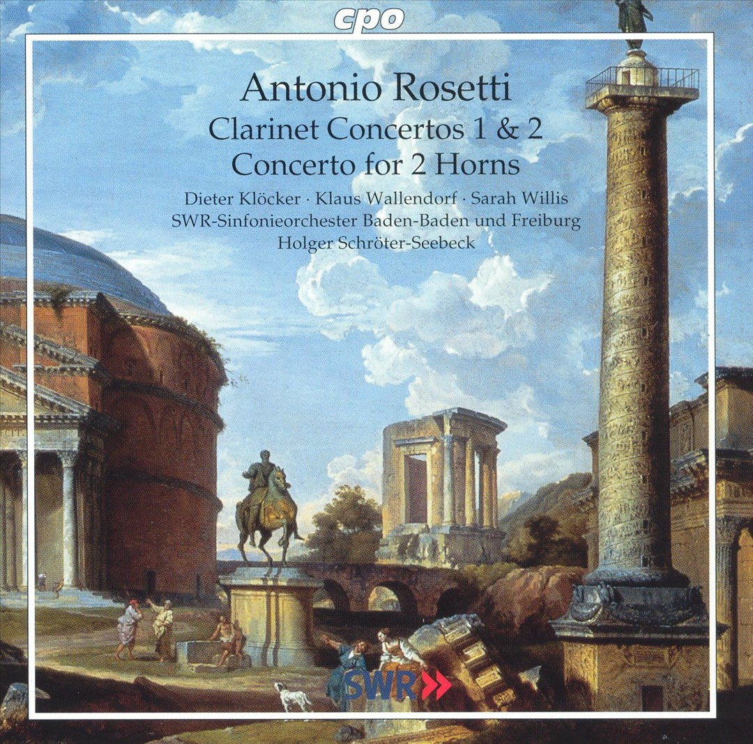 Rosetti: Clarinet Concertos Nos. 1 & 2; Concerto for 2 Horns cover art