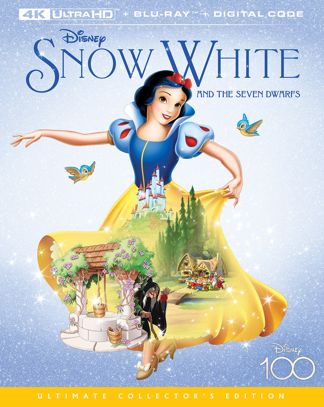 Snow White and the Seven Dwarfs [Includes Digital Copy] [4K Ultra HD Blu-ray/Blu-ray] cover art