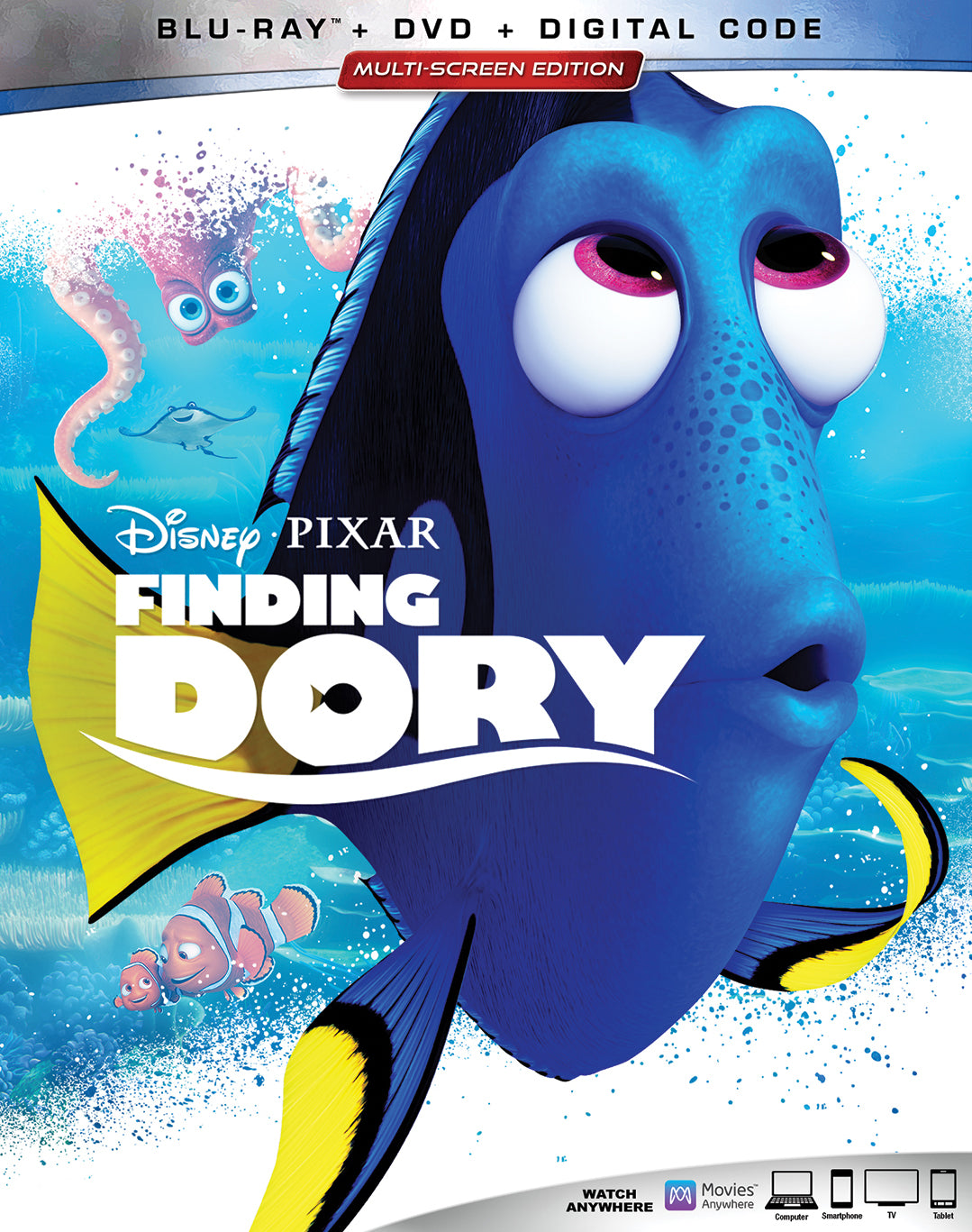 Finding Dory [Includes Digital Copy] [Blu-ray/DVD] cover art