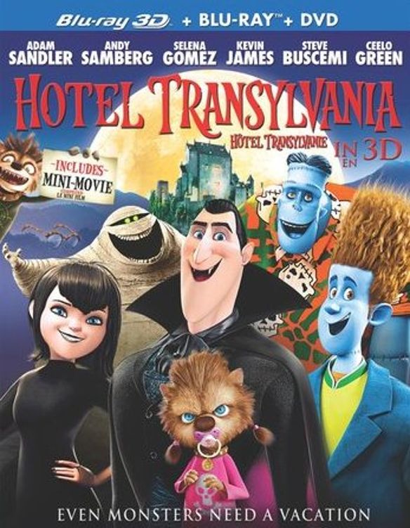 Hotel Transylvania [3D] [Blu-ray/DVD] cover art