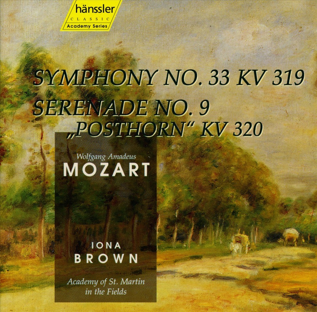 Mozart: Symphony No. 33; Serenade No. 9 "Posthorn" cover art