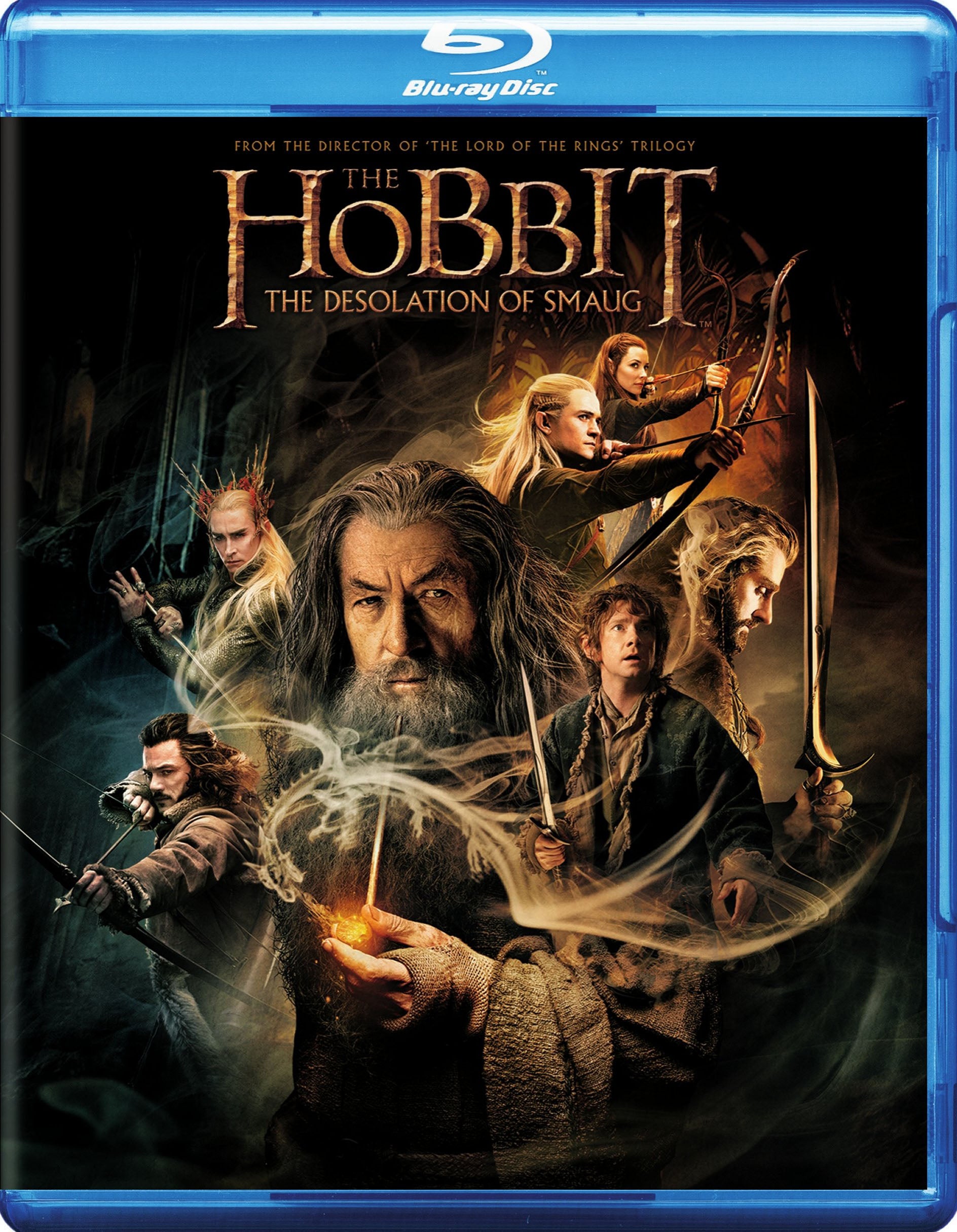 Hobbit: The Desolation of Smaug [3 Discs] [Blu-ray/DVD] cover art