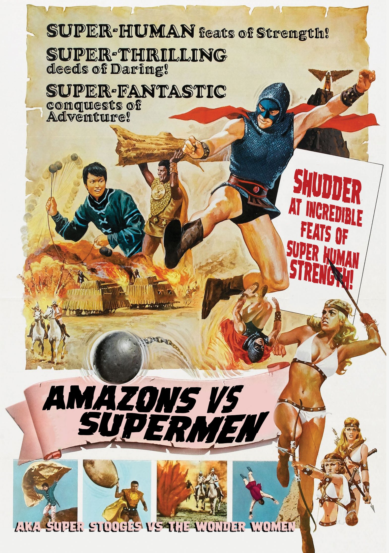 Amazons vs Supermen cover art
