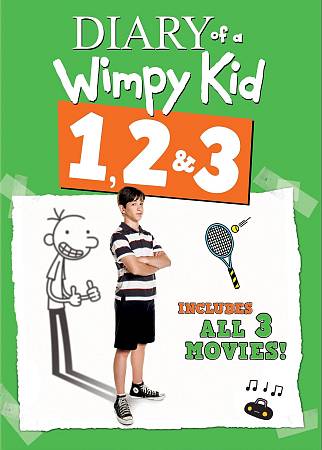 Diary of a Wimpy Kid 1, 2 & 3 cover art